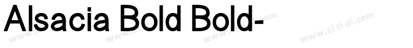Alsacia Bold Bold字体转换